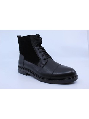 Papuccu 1085 Siyah Erkek Deri Postal