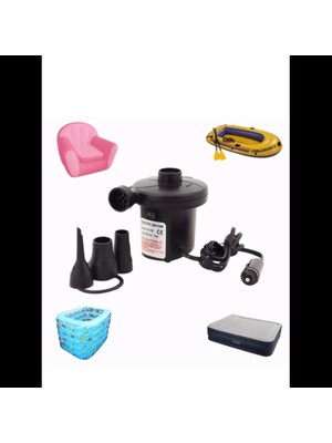 Yatak Şişirme Havuz Şişirme - Boşaltma Pompası Araç Şarj 12V