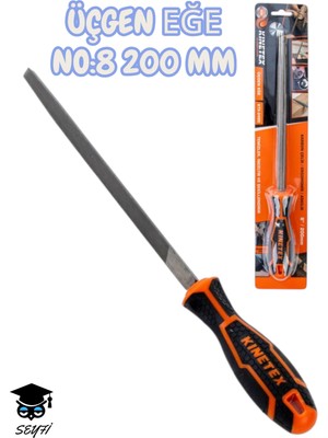 Knitex Üçgen Eğe No:8 200 mm