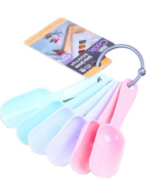 Marsilyan 6'lı Plastik Baharat Kaşığı ROYALEKS-68365