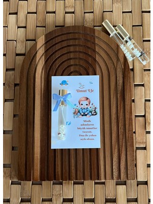 Denimay Hediyelik İsme Özel Hoş Geldin Tasarımlı Kolonya Bebek Hediyelik, Mevlüt - 20 Adet