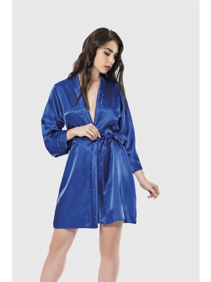 Venüsshopping- Saks Kısa Saten Sabahlık