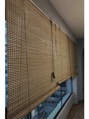 Evesen Bambu Store Perde Bej