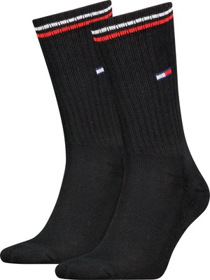 Tommy Hilfiger Th Unı Tj Sock 2p Ic Uniseks Siyah Çorap - S701228176