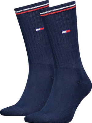 Tommy Hilfiger Th Unı Tj Sock 2p Ic Uniseks Lacivert Çorap - S701228176002