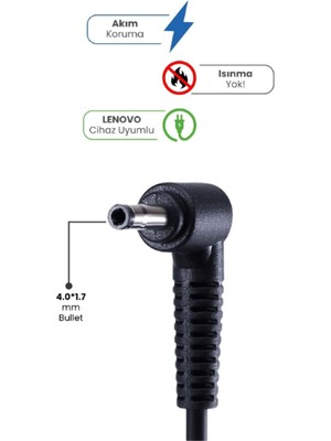 Hediye Bahçesi 20V 3.25A 4.0 * 1.7 Bullet 65W Lenovo Için Laptop Adaptör