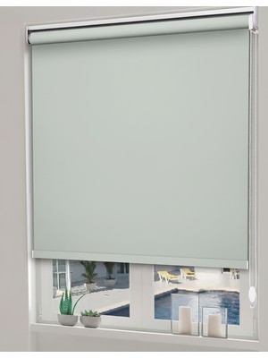 Perdego Allium Serisi Su Yeşili Rengi (A Kalite) Blackout Karartma Stor Perde