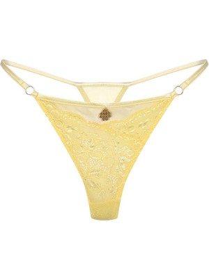 Feu De Elu Pastivelle Sarı Dantelli String