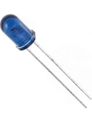 LED Mavi 5 mm Mercekli
