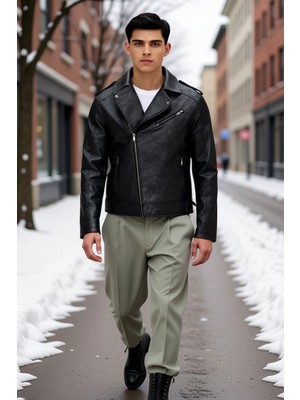 Benerly Erkek Ceket Yaka Uzun Kol Standart Kol Regular Kalıp Mont Fonksiyonel Dayanıklı Kaliteli Şık