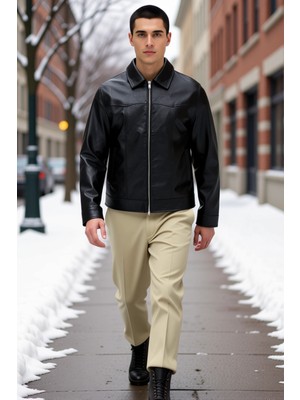 Benerly Erkek Ceket Yaka Standart Kol Regular Fit Mont Fonksiyonel Dayanıklı Kaliteli Konforlu Şık