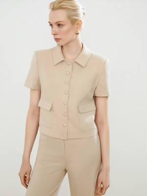 Soulife Gömlek Yaka Kadın Ceket