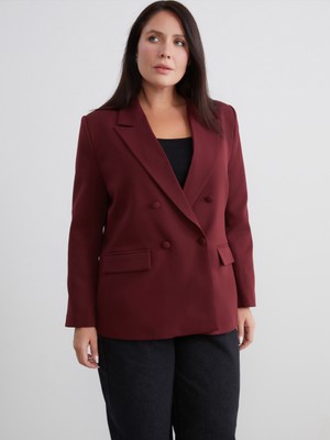 Soulife Büyük Beden Kadın Blazer Ceket