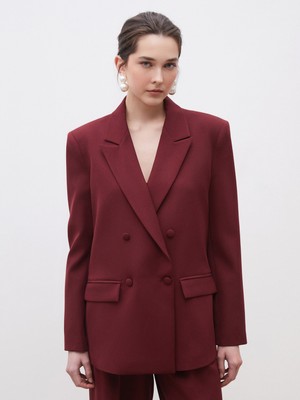 Soulife Krep Kadın Blazer Ceket