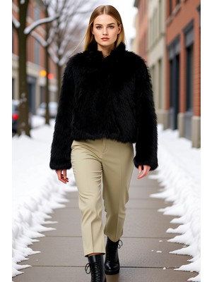 Benerly Kadın Kapüşonlu Düşük Kol Uzun Kollu Oversize Kalıp Mont Fonksiyonel Dayanıklı Kaliteli Şık