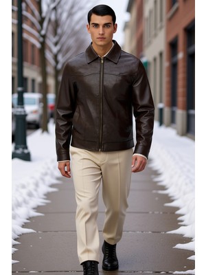 Benerly Erkek Ceket Yaka Standart Kol Düz Desen Regular Kalıp Mont Fonksiyonel Dayanıklı Kaliteli Şık