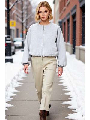 Benerly Kadın Gömlek Yaka Standart Kol Düz Desen Dokuma Kalıp Fonksiyonel Dayanıklı Kaliteli Rahat