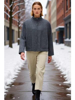 Benerly Erkek Gömlek Yaka Uzun Kol Standart Kalıp Ince Kaşe Ceket Fonksiyonel Dayanıklı Kaliteli Şık