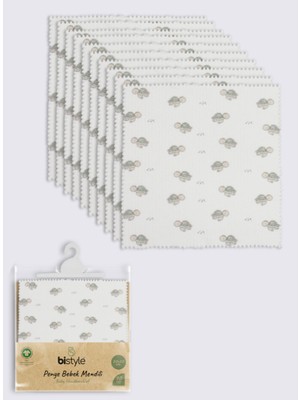 SHC4200 Nessiworld Tortoise 20X20 10'lu Penye Mendil 90163 Ekru