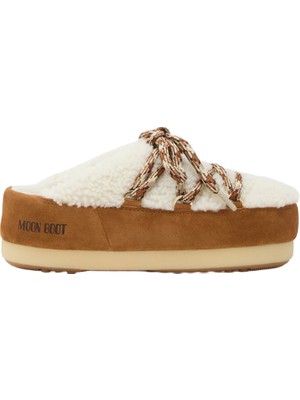 Kadın Terlik 80D1470100-MA03 Moon Boot Evx Mule Shearling Whisky/off White