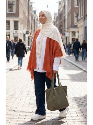 Omuz Şal 3008-01 Kiremit