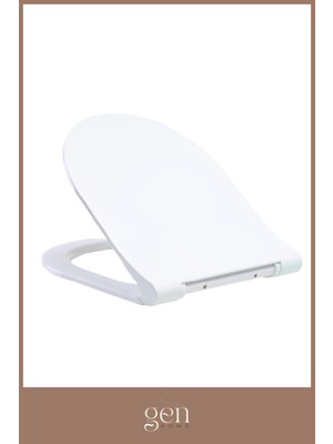 Gala Slim Soft Duroplast Klozet Kapağı - Üstten Montaj - Beyaz - Yavaş Kapanma