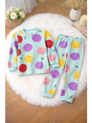 Renkli Diyar Kız Çocuk Pijama Takımı Kışlık