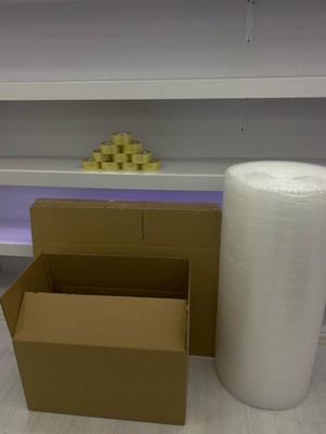 e ERTA Çift Oluklu Koli, Kutu, Boş Karton 70X40X40 Orta Boy 10'lu Adet
