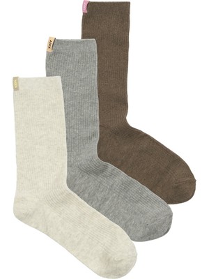 JJXX Medium Grey Melange Kadın / Kız Yetişkin Çorap Model Kodu: ( 12293696MEDIUM Gre)