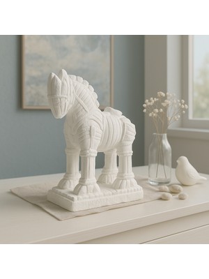 Decostone Truva Büyük Dekoratif Biblo