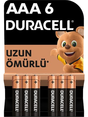 Duracell Basic Ince Kalem Pil 6'lı Aaa
