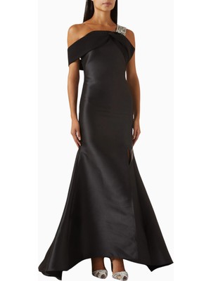 Ac By Aanchal Chanda Embellished Mermaid Mikado Kumaş Işlemeli Kadın Elbise