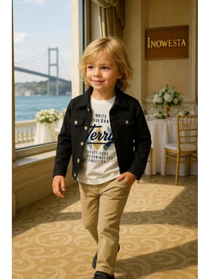 inowesta Erkek Çocuk Kalın Gabardin 3'lü Takım |bir Beden Büyük Tercih Ediniz|