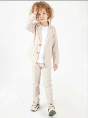 Erkek Çocuk Keten Takım