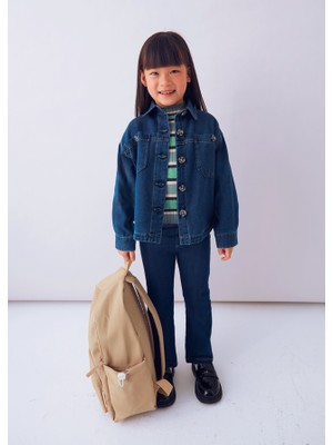 Mayoral Kız Çocuk Kot Gömlek Lacivert 4135