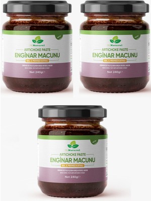 Dr. Natural 3 Kutu Enginar Macunu Bal ve Pekmez Katkılı Bitkisel Karışımlı Macun 240 Gr.