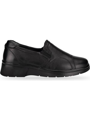 Forelli Tegra-H Kadın Deri Hallux Ayakkabı Siyah