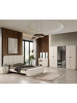 Eymense Vizyon Bohem Benchli Modern 6 Kapaklı Yatak Odası Takımı