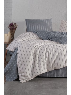 Unica Efekt Nevresim Seti  Gri - 4 Parça