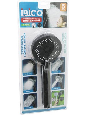 Go İthalat 5 MOD YUVARLAK=8.7CM DUŞ BAŞLIK KADEMELİ VAKUMLU SİYAH GÖVDE - SİYAH ZEMİN - BEYAZ-SYH İĞNE SAP:14CM (5273)