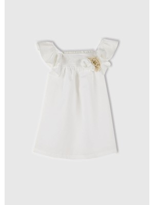 United Colors Of Benetton Beyaz Kadın / Kız Çocuk Elbise Model Kodu: ( 43WBGV026101)