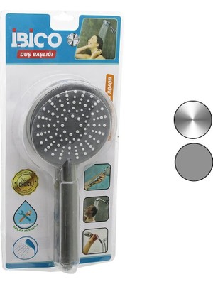 Go İthalat BÜYÜK BOY YUVARLAK=11CM DUŞ BAŞLIK KADEMELİ VAKUMLU KROM-GRİ GÖVDE-- BEYAZ-GRİ ZEMİN - İĞNESAP:14CM (5273)