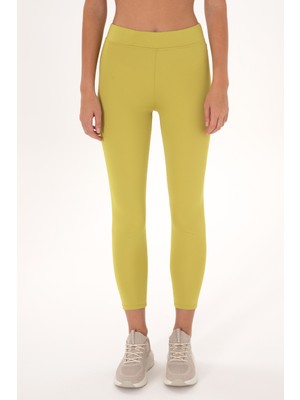 U.S. Polo Assn. Kadın Fıstık Yeşili Yüksel Bel Spor Tayt 50272295-VR087