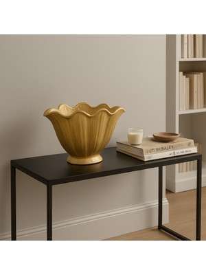 Decostone Dekoratif Midye Saksı Küçük
