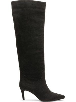 Emienza Lima Süet Diz Altı Bayan Çizme