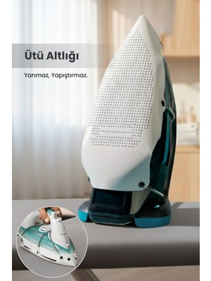 Orvila Kolay Kayar Teflon Ütü Altlığı -  Yanmaz Yapışmaz Iz Bırakmaz Ütü Tabanı