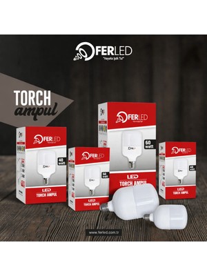 Ferled 40W Torch Ampul LED 6500K Beyaz Yerli Patentli Ürün Garantili