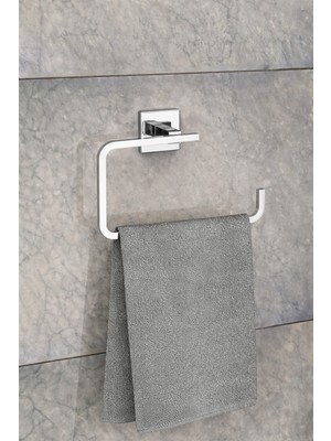 Evistro Ömür Boyu Paslanmaz Havlu Askısı Krom Duvara Monte