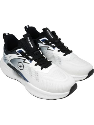 Wickers Waykon Beyaz-Siyah Bağcıklı Sneaker Günlük Spor Ayakkabı