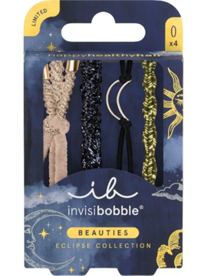 Invisibobble Beauties Eclipse Shadowshine 4 Adet İz Bırakmayan Lastik Toka